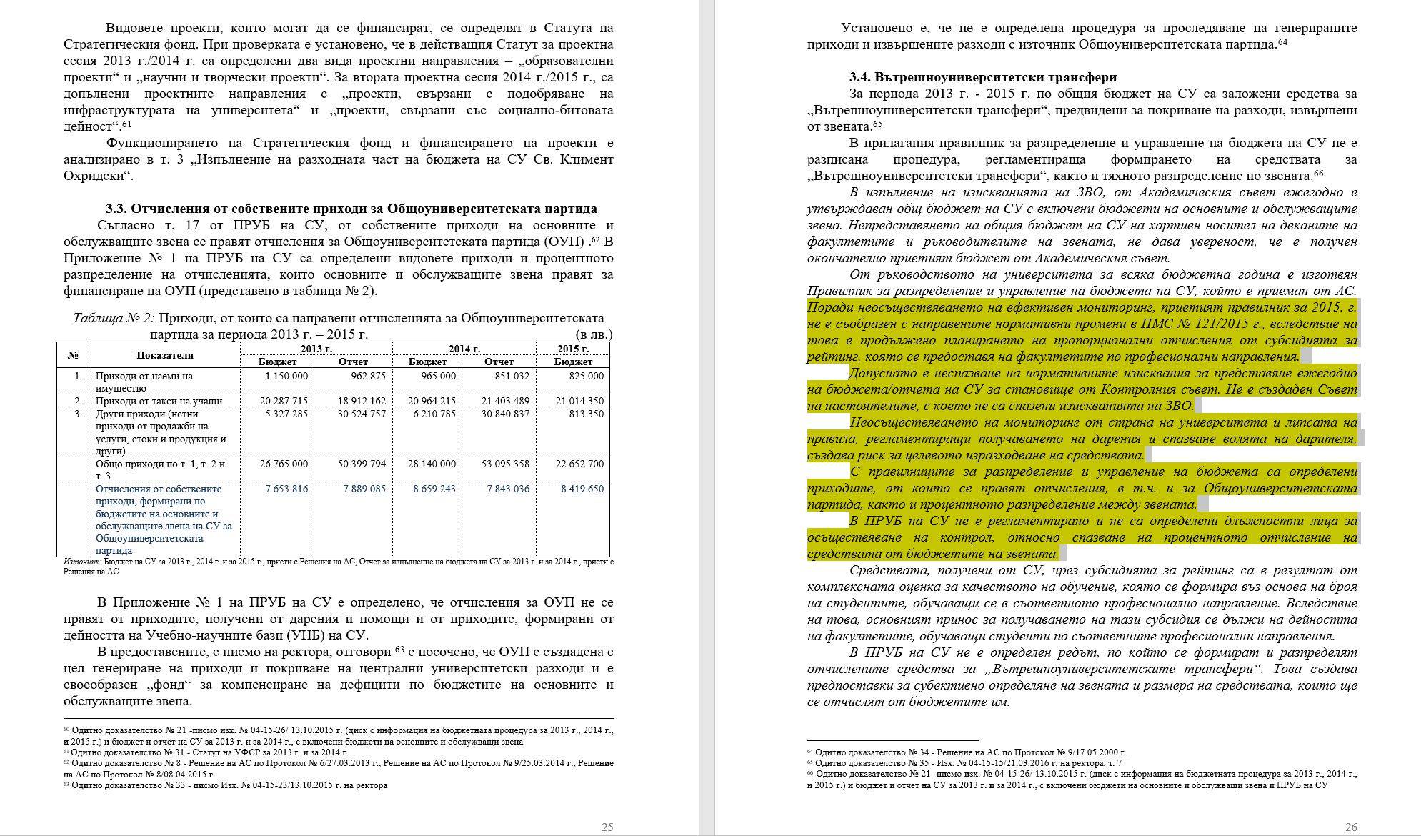 Доклад на Сметната палата, стр. 25-26